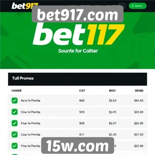 Promoções e bônus atraentes do bet917.com